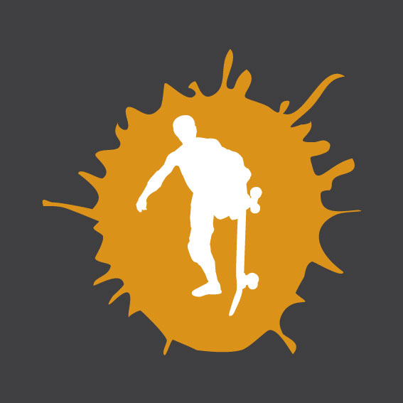 Skateboard Silhouette 2    0.75m x 0.75m